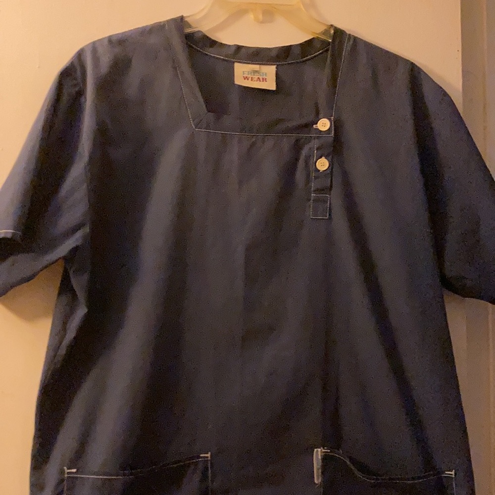 Women’s Fresh Wear Navy Blue Scrub Top